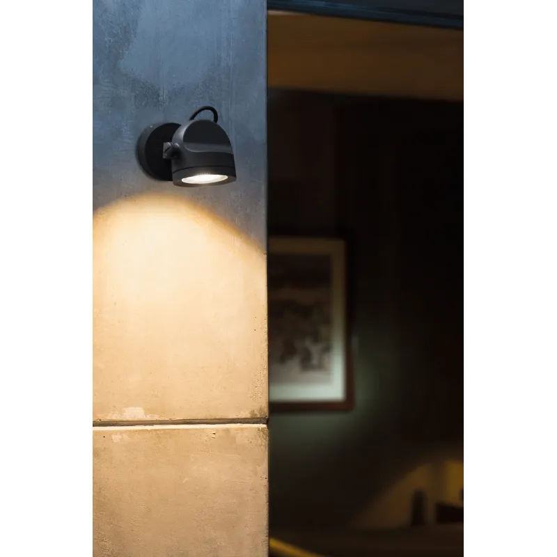ALFA Lampe projecteur gris foncé