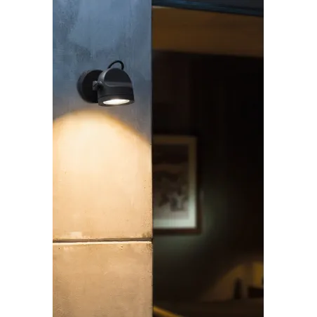 ALFA Lampe projecteur gris foncé