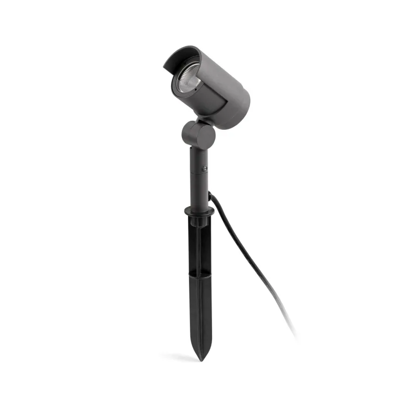 FOC 210 Lampe projecteur avec piquet gris foncé