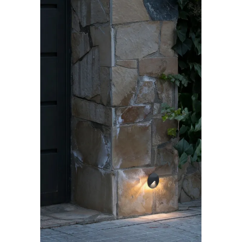 UVE Lampe encastable gris foncé