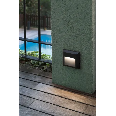 GRANT SQ Lampe applique gris foncé