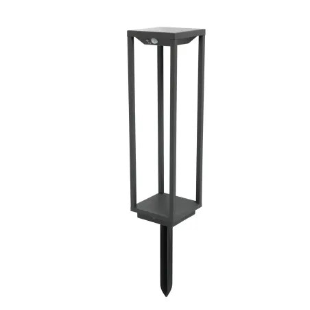 SAURA Lampe borne solaire gris foncé