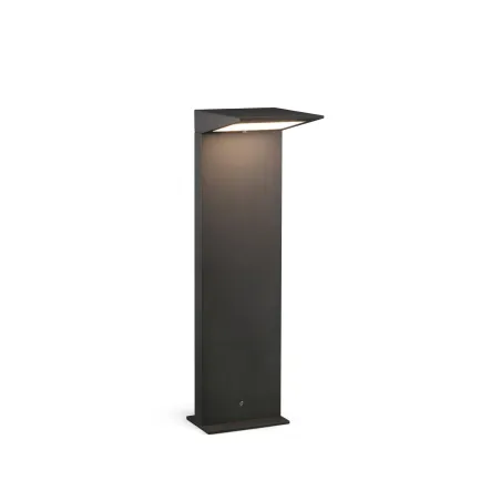 SOLEIL Lampe borne solaire gris foncé