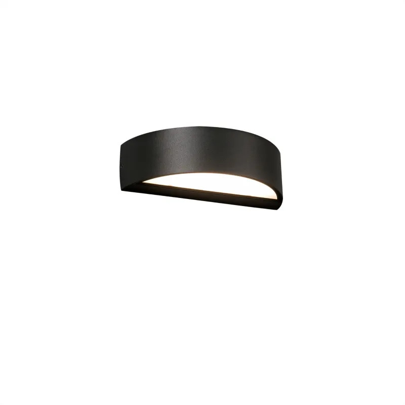 OVAL Lampe applique gris foncé