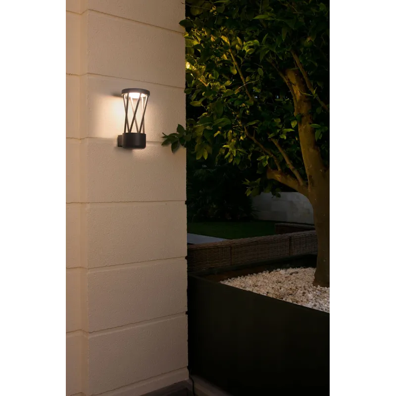 TWIST Lampe applique gris foncé