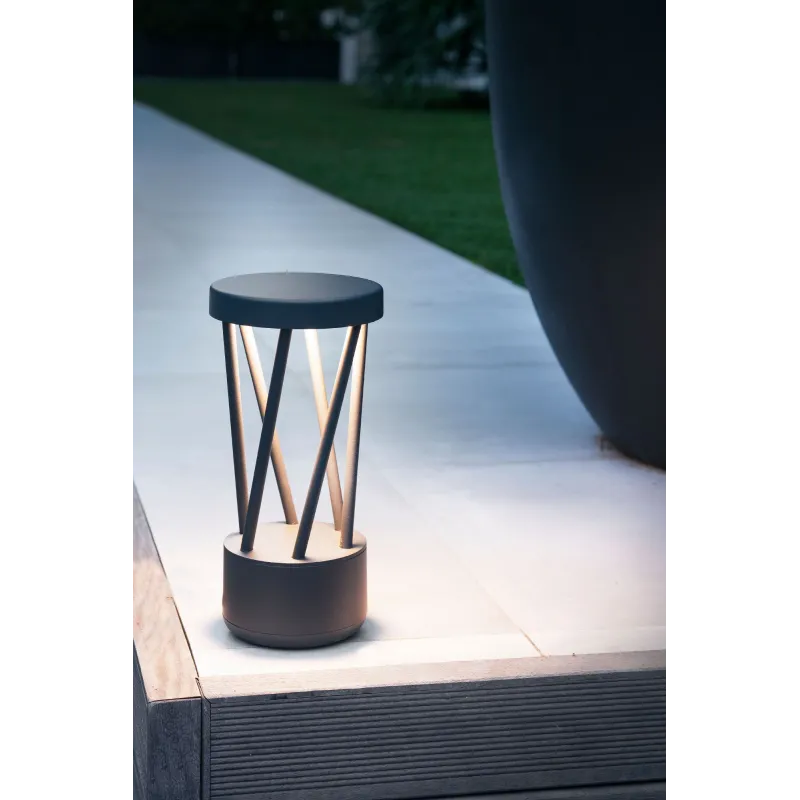 TWIST 300 Lampe borne gris foncé