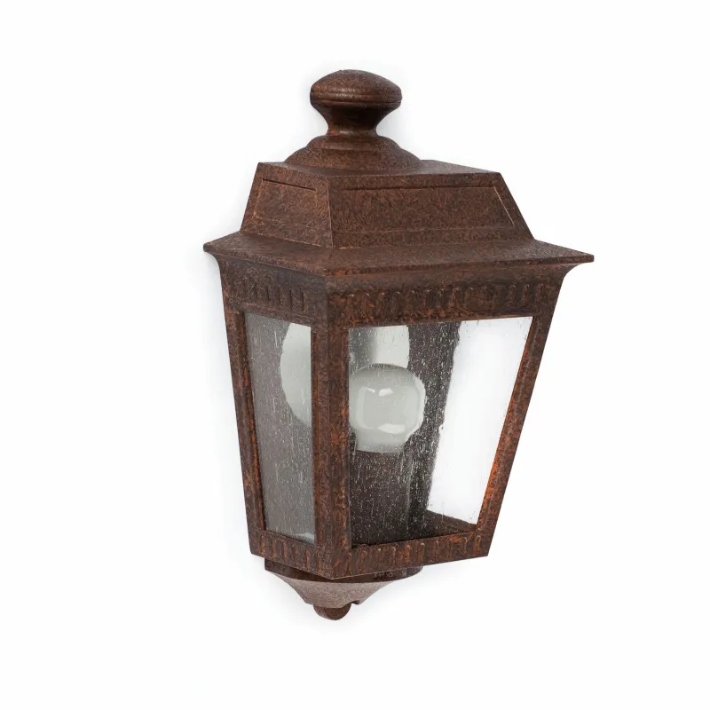 ARGOT Lampe 1/2 applique rouille