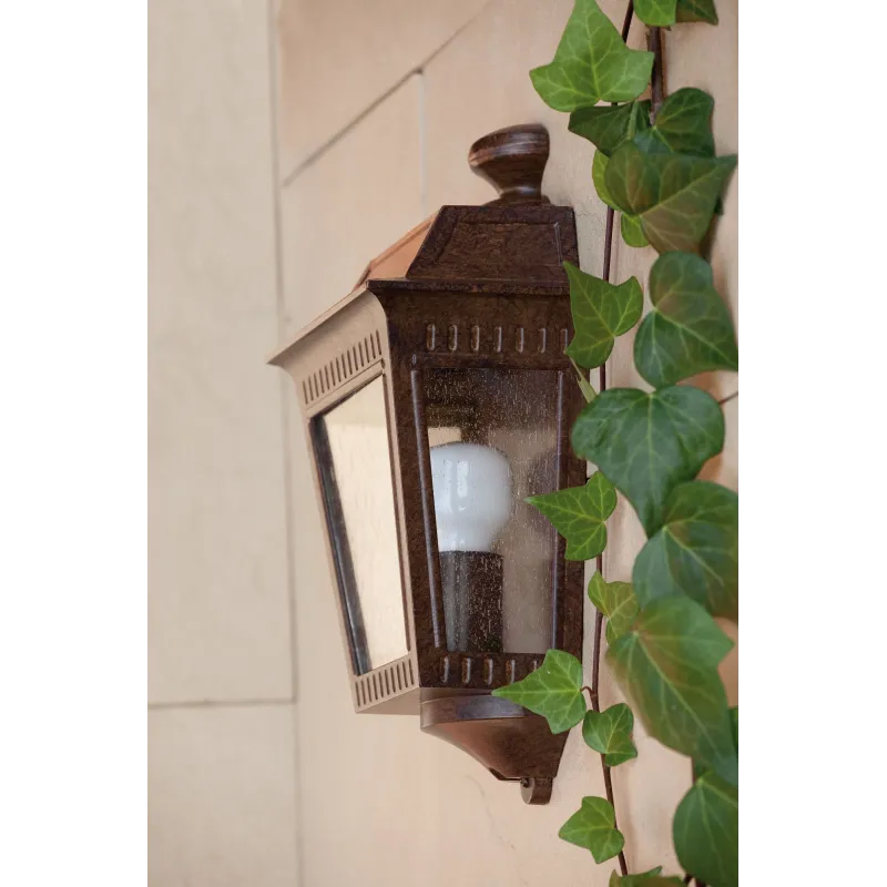 ARGOT Lampe 1/2 applique rouille