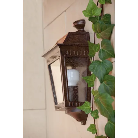 ARGOT Lampe 1/2 applique rouille