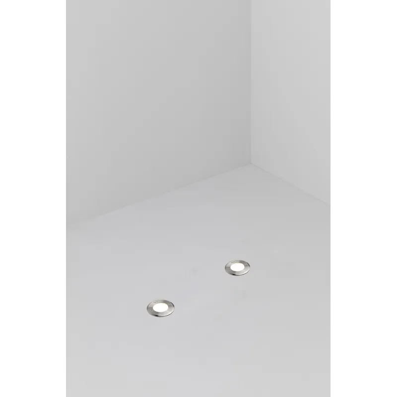 LED 18 R Lampe encastrable ronde inox 6000K