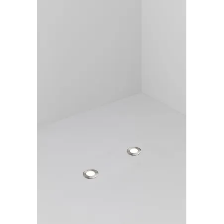 LED 18 R Lampe encastrable ronde inox 6000K