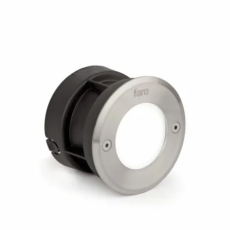 LED 18 R Lampe encastrable ronde inox 3000K