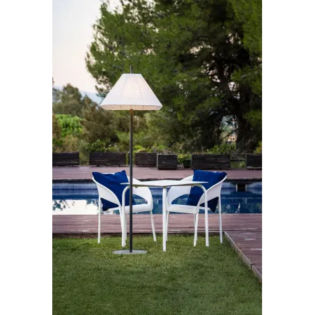 SAIGON OUT 1950 T70 Lampadaire gris/blanc mat