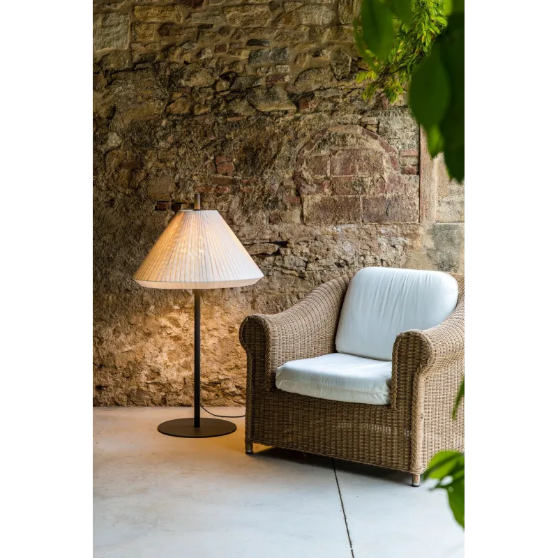 SAIGON OUT 1200 T70 Lampadaire gris/blanc mat