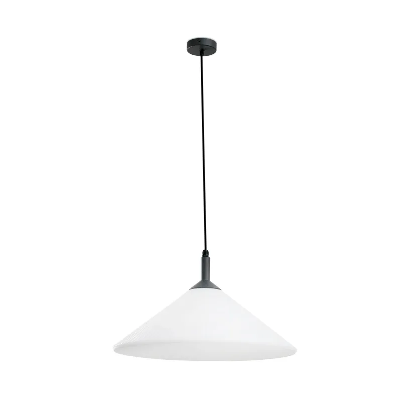 SAIGON OUT R55 Lampe suspension grise/blanche mat