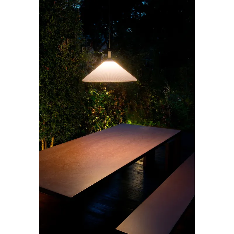 SAIGON OUT R55 Lampe suspension grise/blanche mat