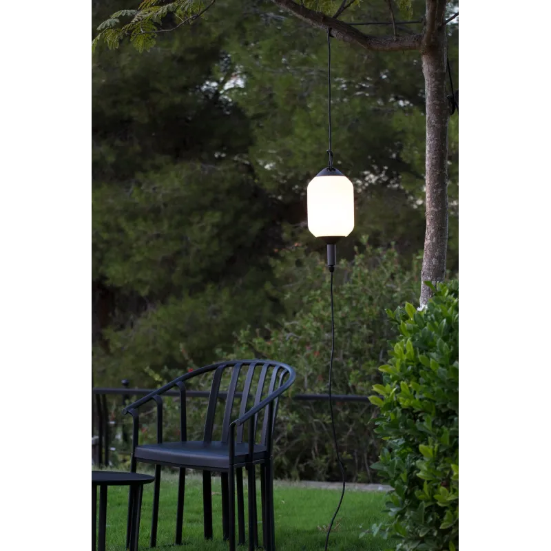 SAIGON OUT R17 Lampe suspension grise/blanche mat cone cap