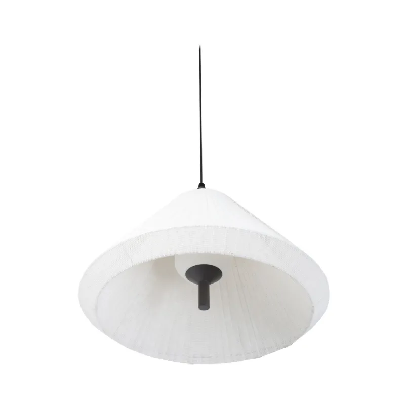 SAIGON OUT Lampe suspension grise/blanche mat T70 cone cap