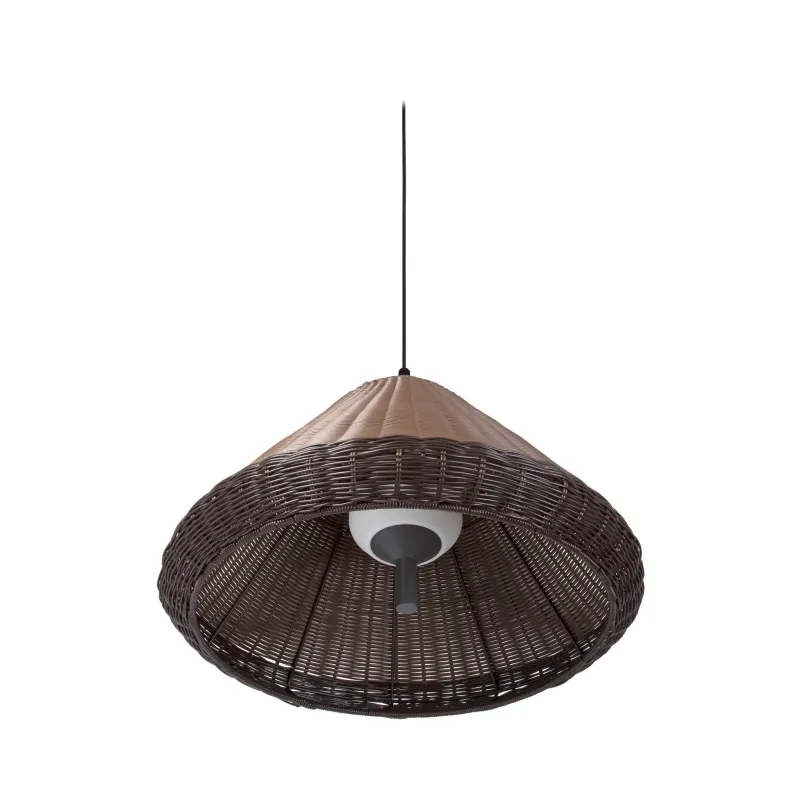 SAIGON OUT Lampe suspension grise/marron W70 cone cap
