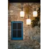 SAIGON OUT R17 Lampe suspension grise/blanche mat hole cap