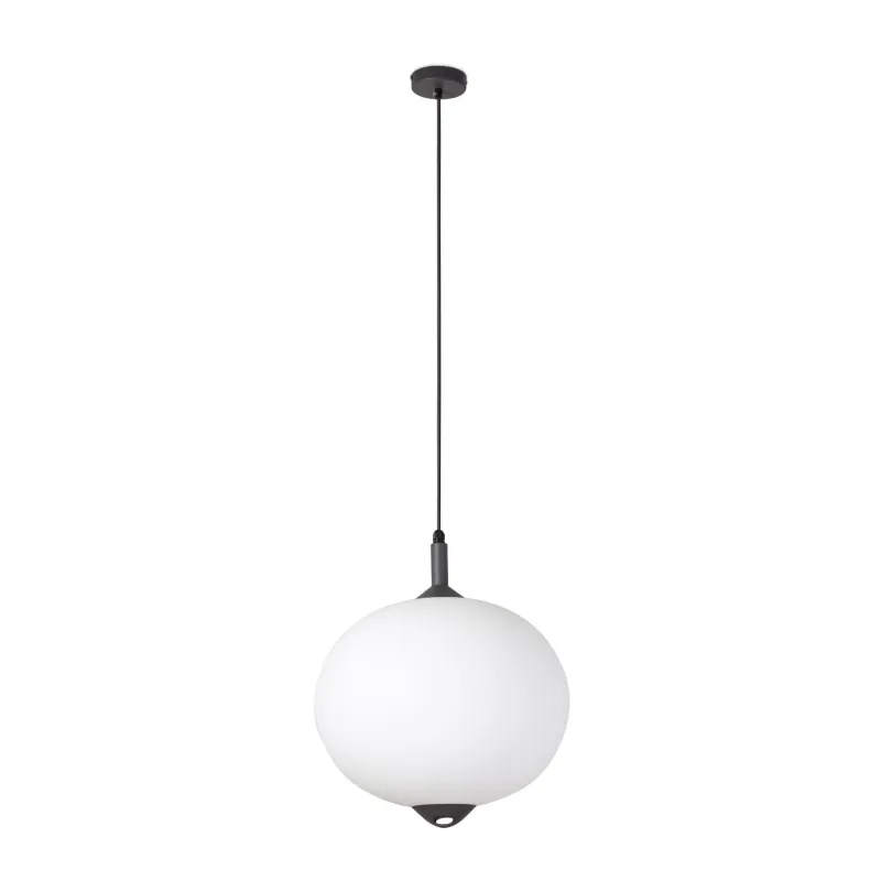 SAIGON OUT R45 Lampe suspension grise/blanche mat hole cap