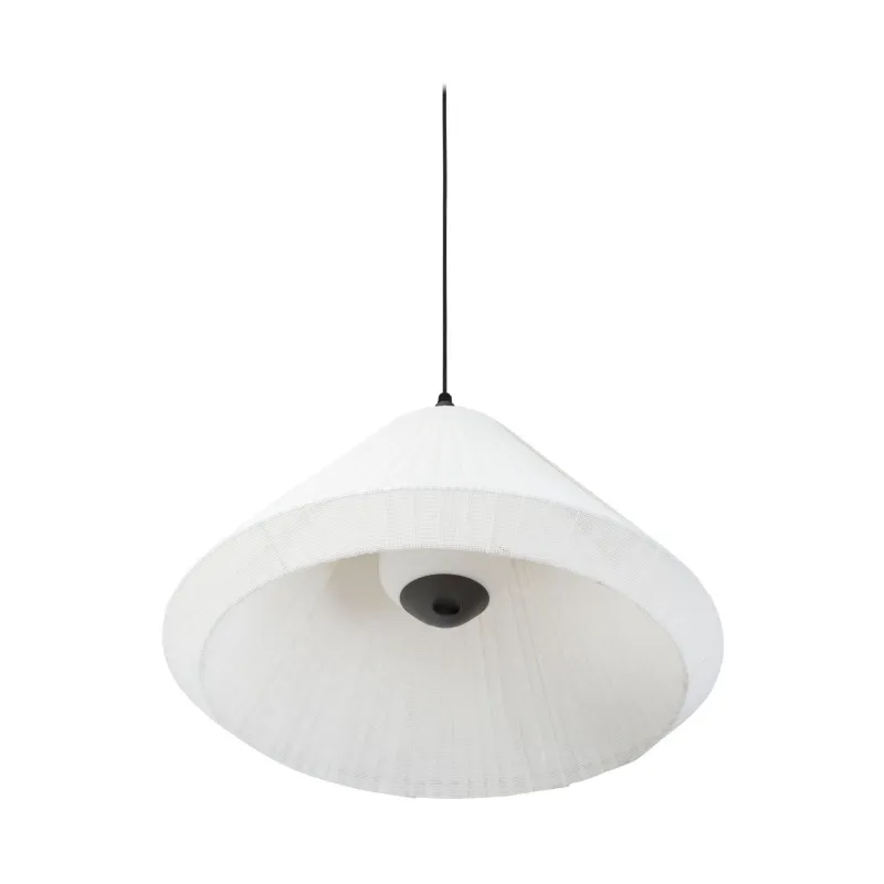 SAIGON OUT Lampe suspension grise/blanche mat T70 hole cap
