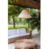 SAIGON OUT Lampe suspension grise/blanche mat T70 hole cap