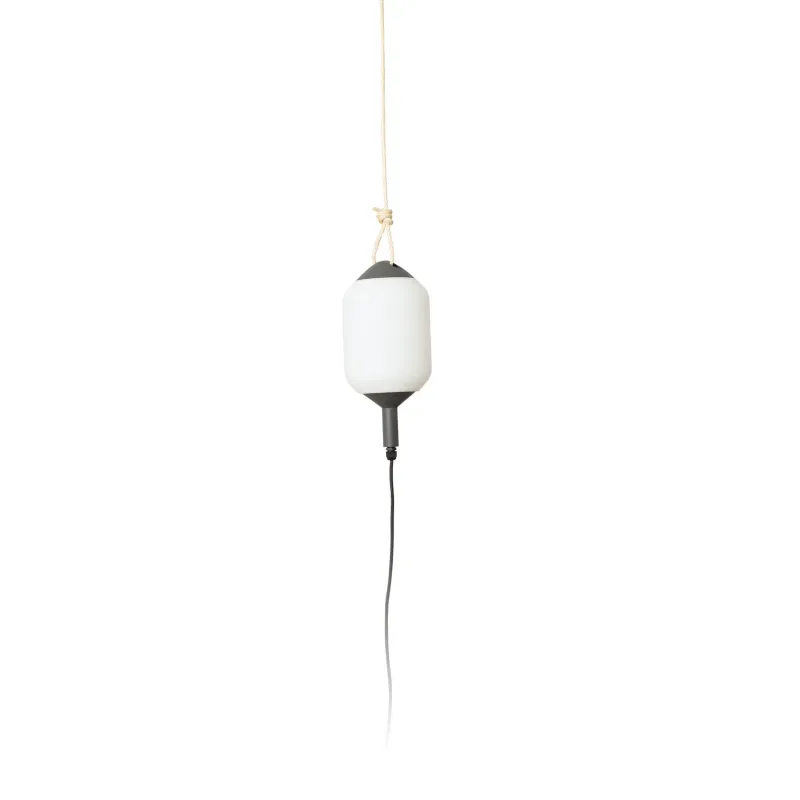 SAIGON OUT R17 Lampe portable et suspension grise/blanc mat hole cap