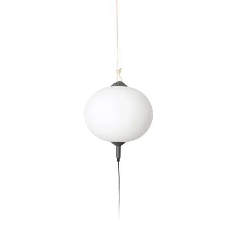 SAIGON OUT R45 Lampe portable et suspension grise/blanc mat hole cap