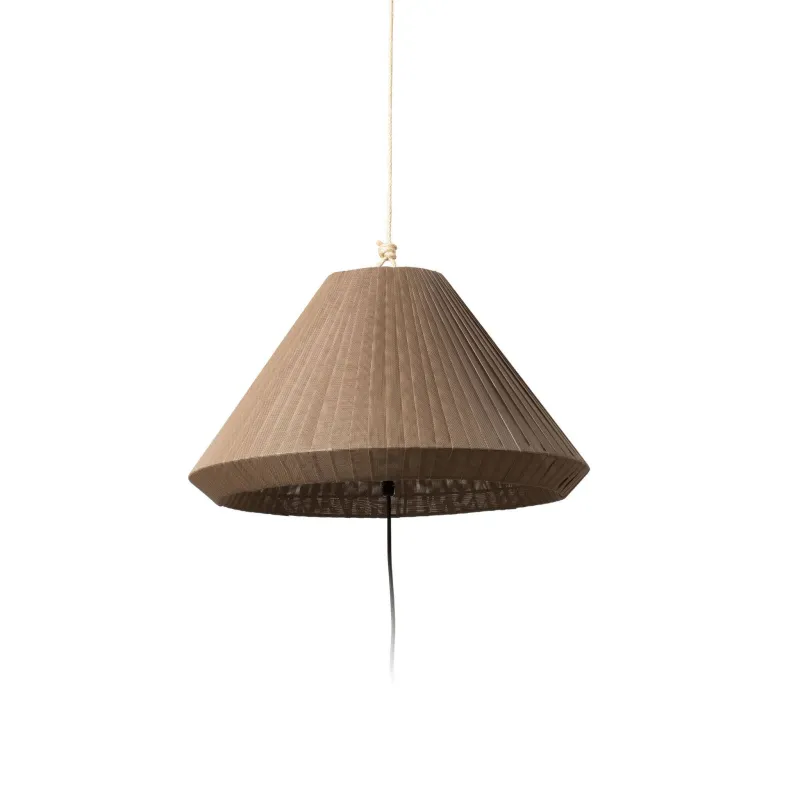 SAIGON OUT Lampe portable et suspension grise/marron T70 hole cap
