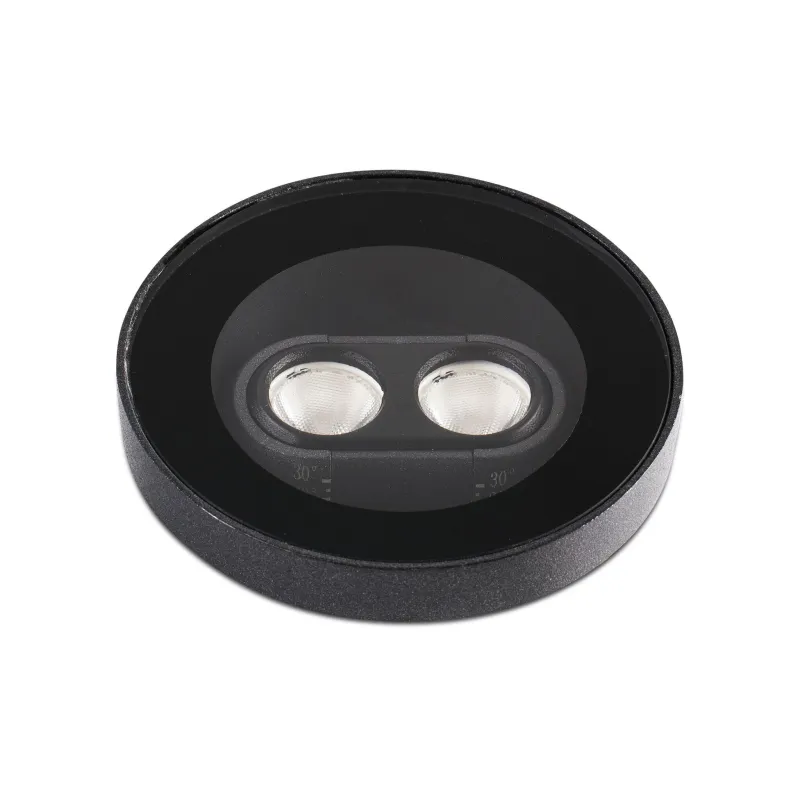TRAS 2L Lampe encastrable orientable noire