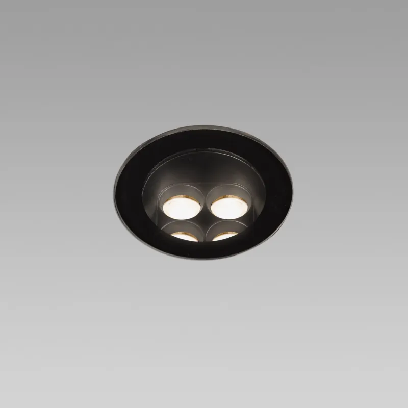 TRAS 4L Lampe encastrable noire