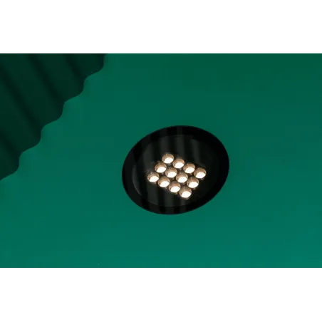 TRAS 12L Lampe encastrable noire 13º