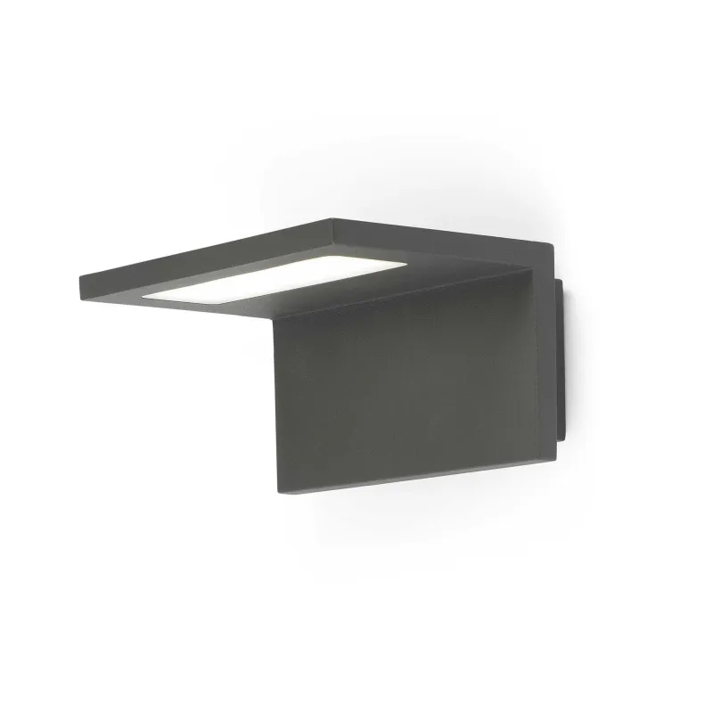 ELE Lampe applique gris foncé