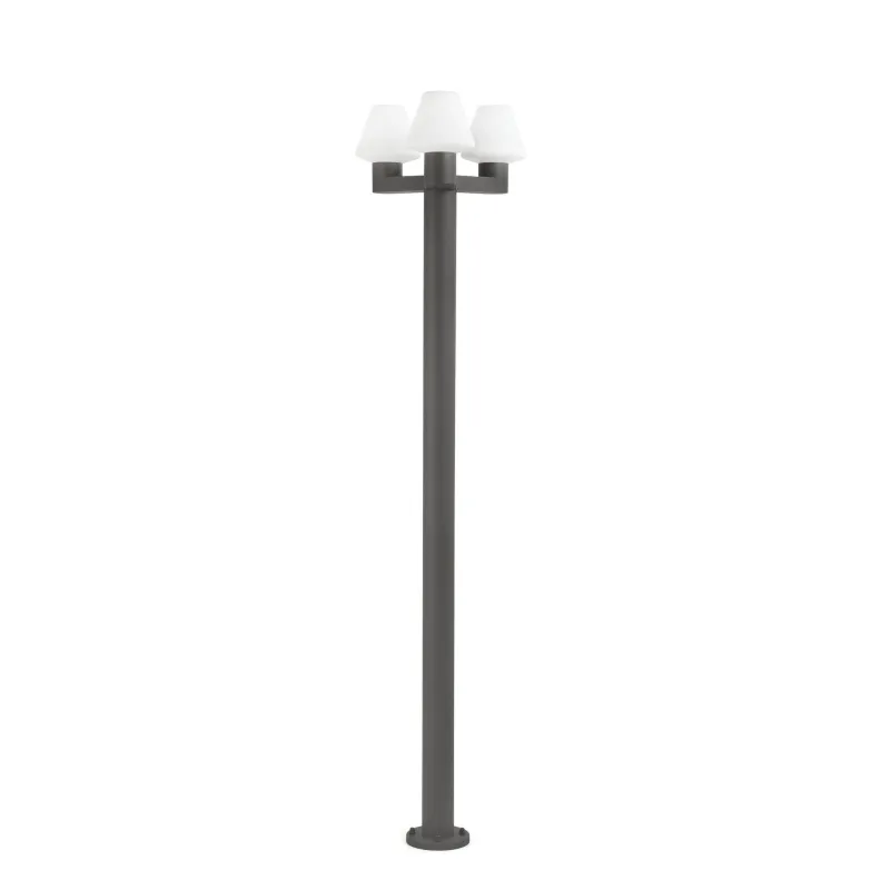 MISTU 3L Lampadaire extérieure gris foncé