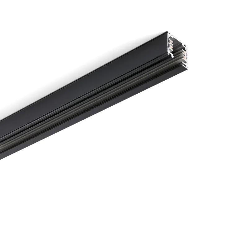 RAIL triphasique noir 2m