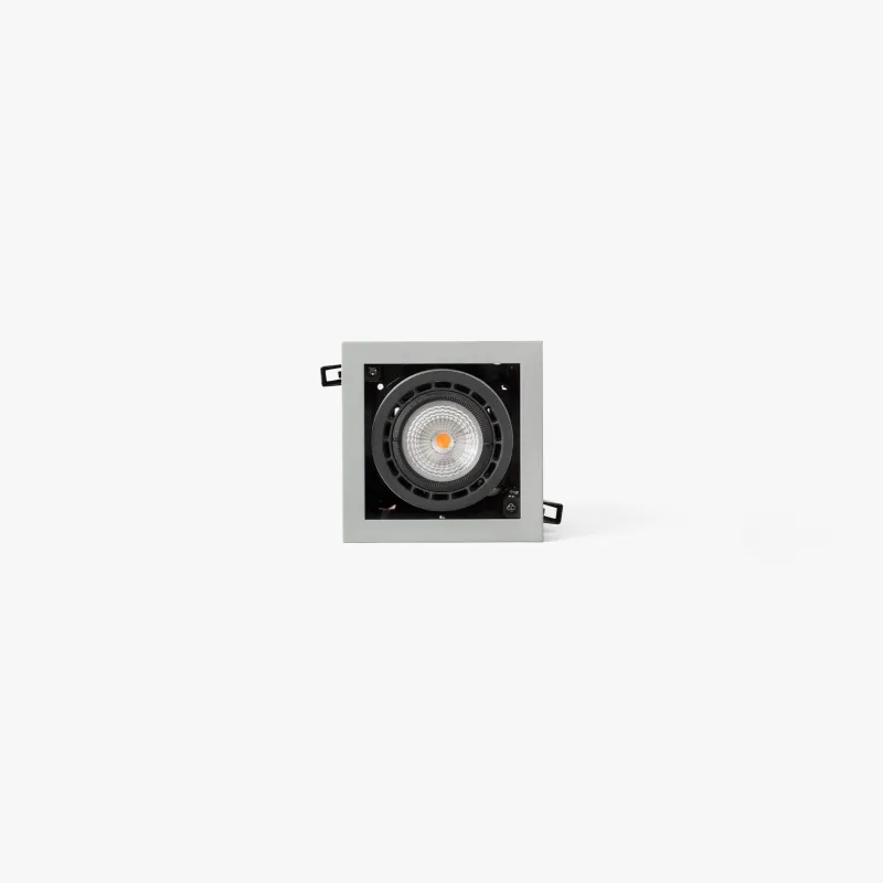 NANO COLIN-1 encastrable gris avec encadrement 7-13W 4000K 56°