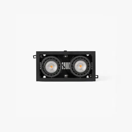NANO COLIN-2 encastrable noir avec encadrement 14-26W 2700K 56°
