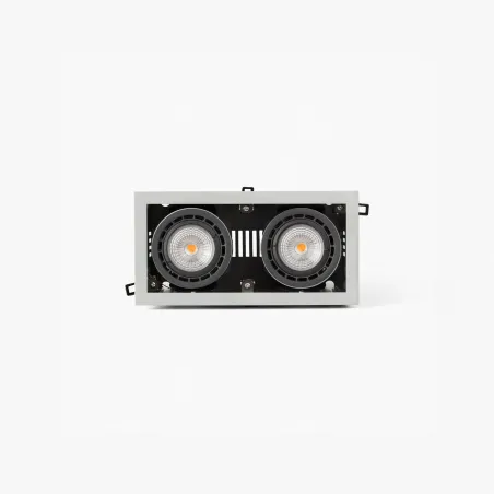 NANO COLIN-2 encastrable gris avec encadrement 14-26W 2700K 56°