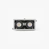 NANO COLIN-2 encastrable gris avec encadrement 14-26W 2700K 56°