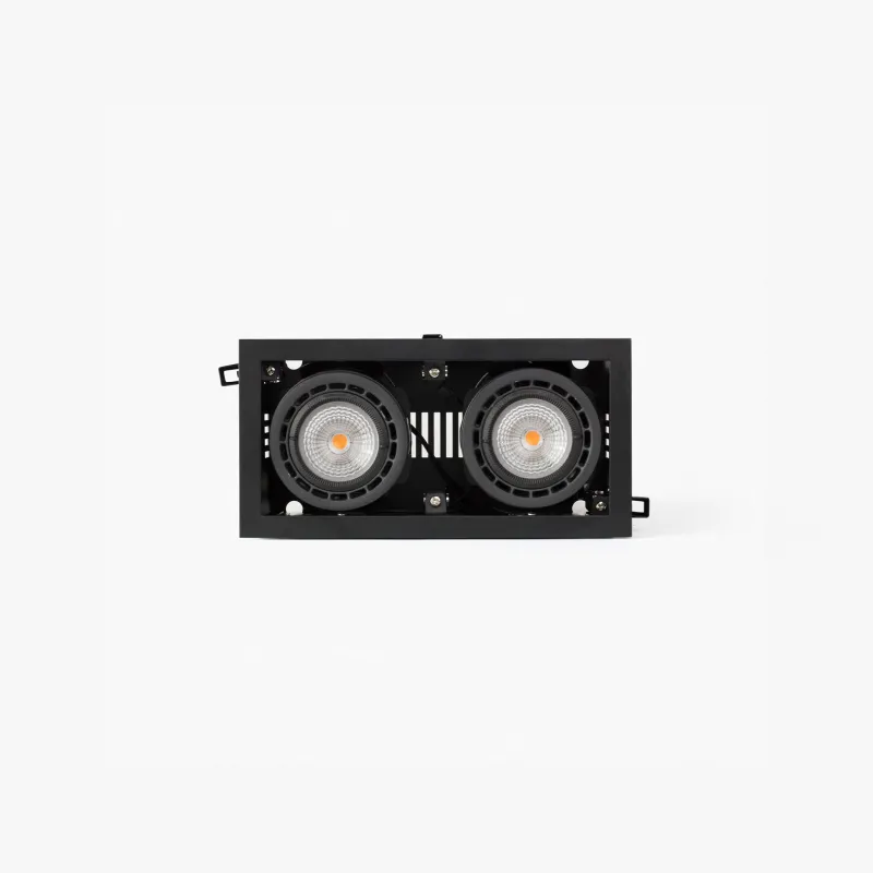 NANO COLIN-2 encastrable noir avec encadrement 14-26W 4000K 56°