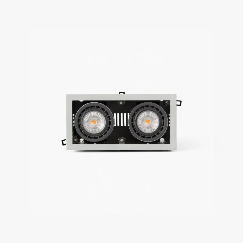 NANO COLIN-2 encastrable gris avec encadrement 14-26W 4000K 56°
