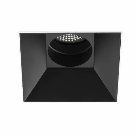 DEEP60 Encastrable carré sens cadre noir 36° 3000K