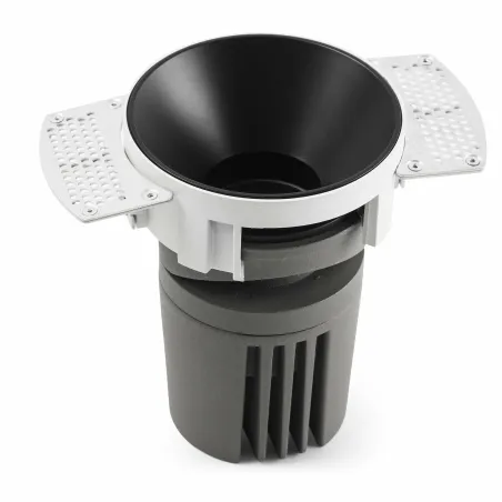 DEEP78 Encastrable rond sens cadre noir 15° 2700K