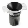 DEEP78 Encastrable rond sens cadre noir 15° 2700K