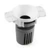 DEEP78 Encastrable rond sens cadre blanc 60° 2700K spread