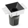 DEEP78 Encastrable carré sens cadre noir 15° 3000K CRI95