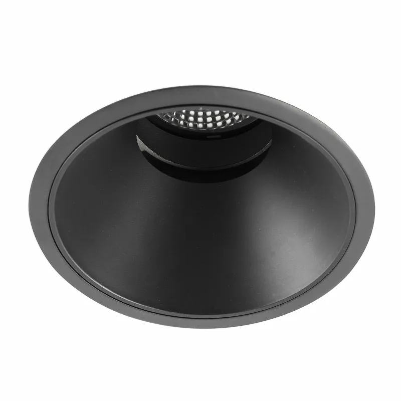 DEEP90 Encastrable rond noir 15° 2700K