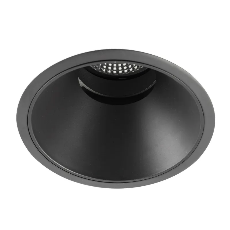 DEEP90 Encastrable rond noir 60° 2700K stripy