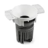 DEEP90 Encastrable rond sens cadre blanc 60° 3000K spread